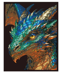 Diamond Painting Neon Drache