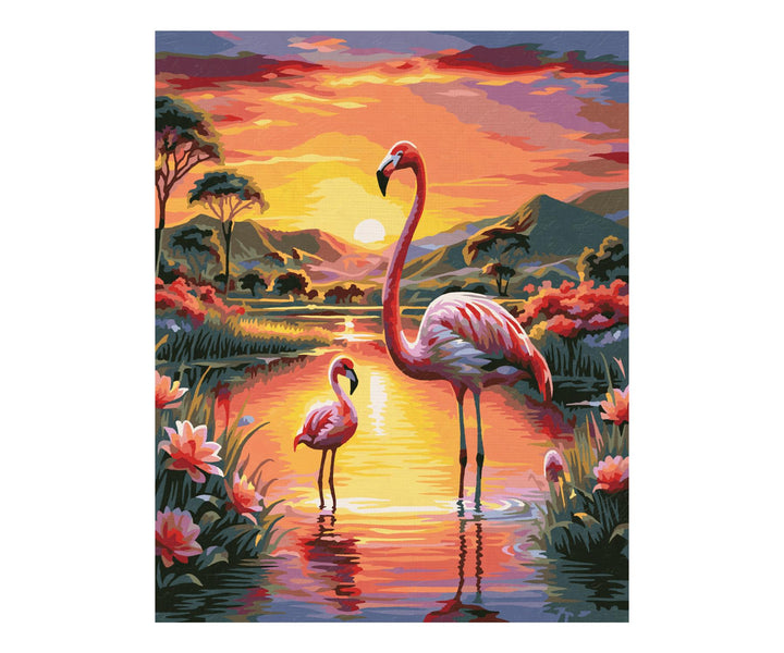Schipper Flamingos Malen nach Zahlen 24x30cm