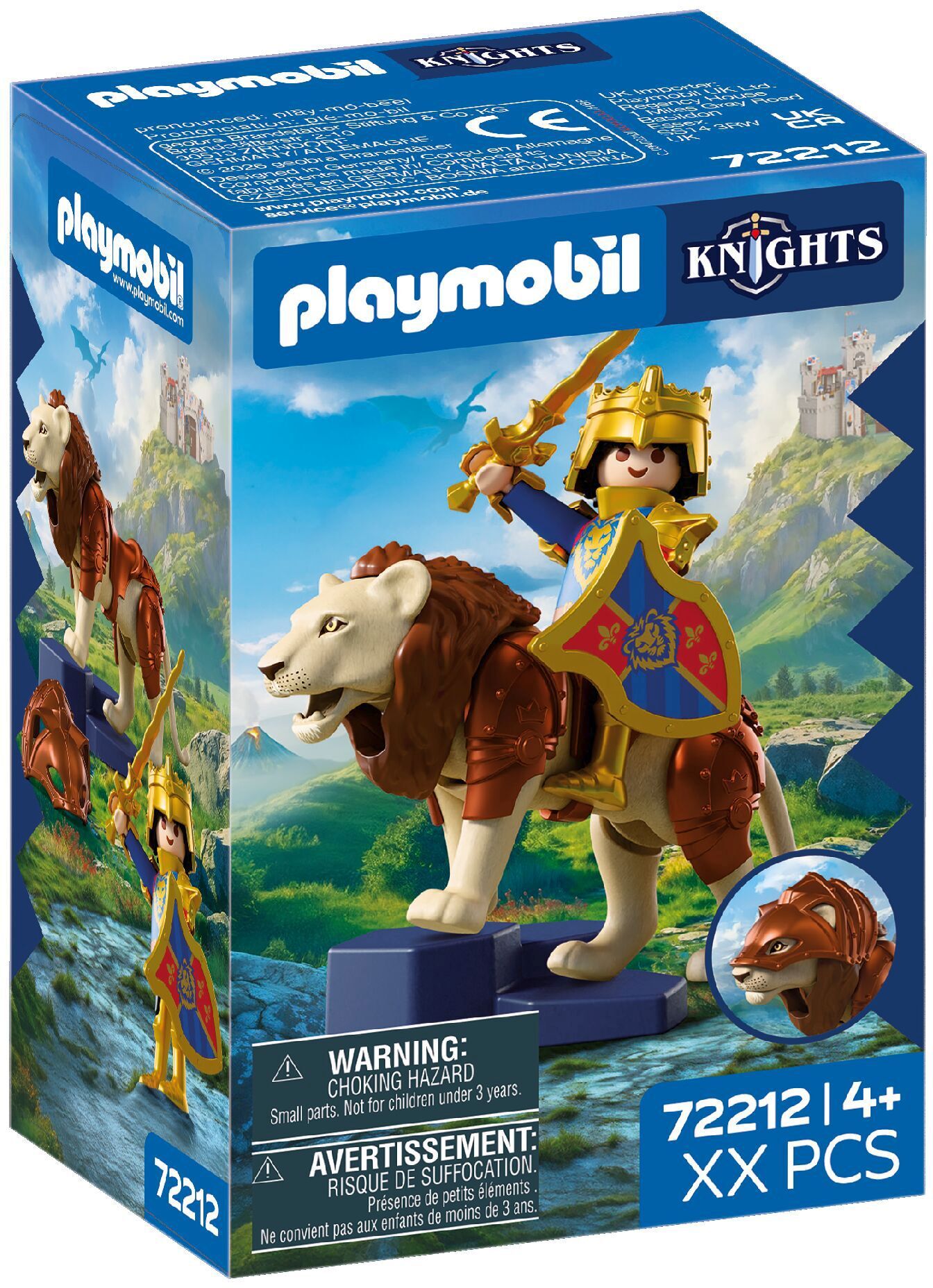 PLAYMOBIL Knights Löwe mit goldenem Ritter 72212 - Bild 1