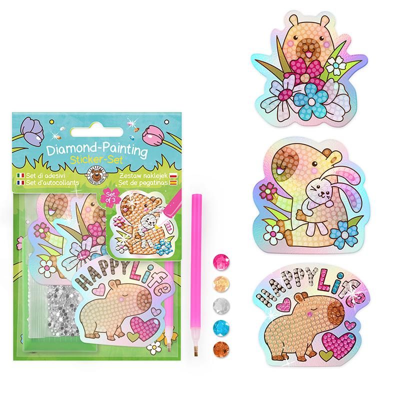 Capybara Diamond-Painting Sticker-Set - Bild 1