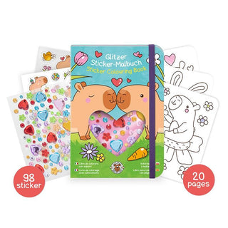 Capybara Stickermalbuch inkl. Diamond-Sticker