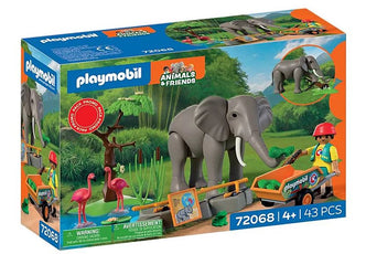 PLAYMOBIL Animals & Friends: Elefant mit Tierpfleger 72068