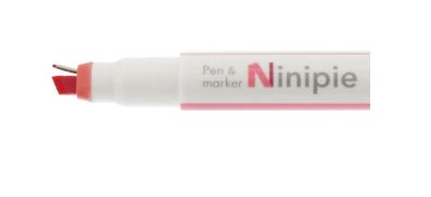 Sun-Star Ninipie Pen & Marker mit zwei Stiften auf einer Spitze Red/Dark Red - Bild 3
