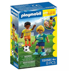 PLAYMOBIL My life Fussballspieler und Fussballspielerin 72058