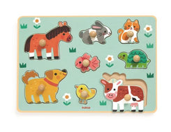 Djeco Greifpuzzle Bauernhoftiere