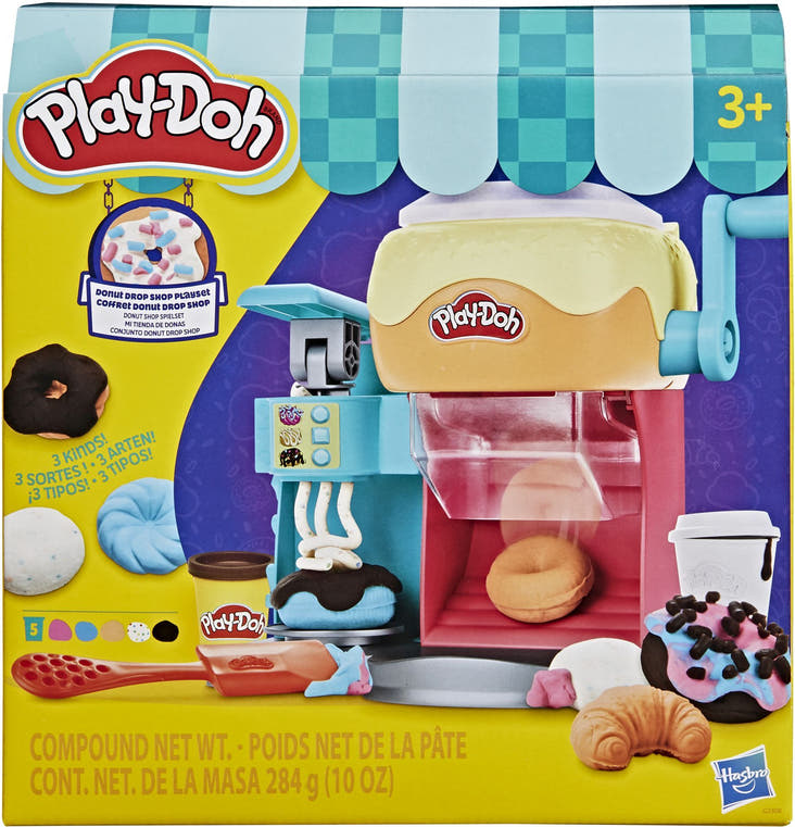 Verpackung Play-Doh Donut Shop Spielset, Vorderseite mit Altersangabe 3+