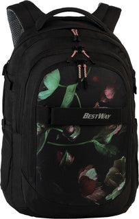 BESTWAY Rucksack Evolution Air schwarz/bunt Blumen