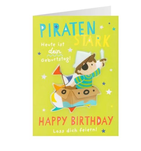 Geburtstagskarte Pirat – Happy Birthday - Bild 1