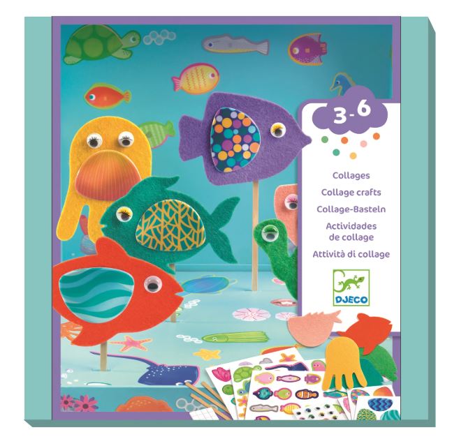 Collage-Basteln Aquarium - Bild 1