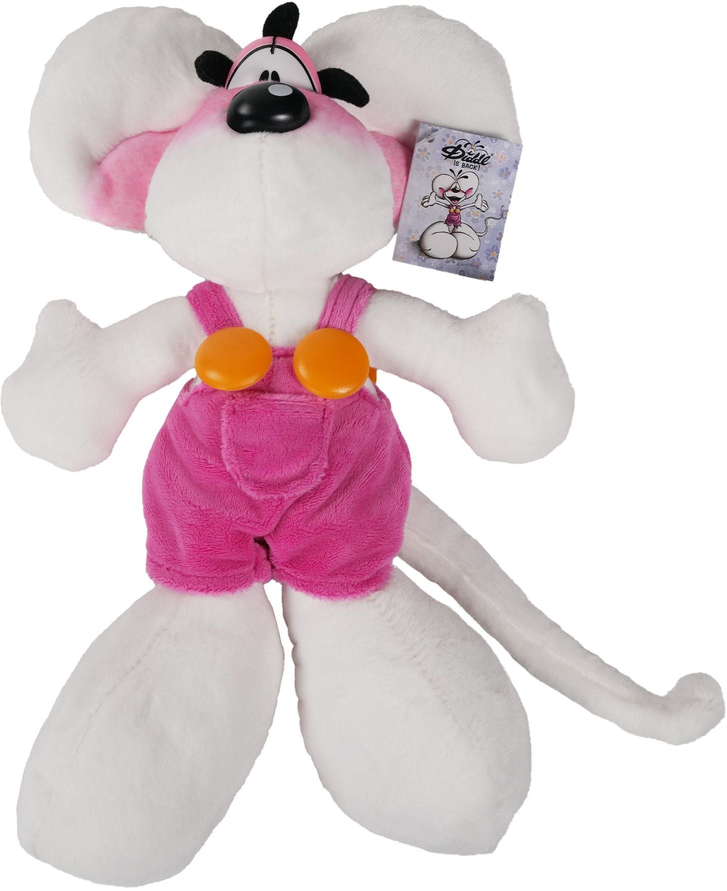 Plüschtier Diddl in rosa Latzhose 30cm - Bild 1