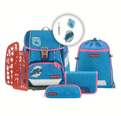 Step by Step 2IN1 PLUS Schulranzenset Dolphin Pippa 6-teilig