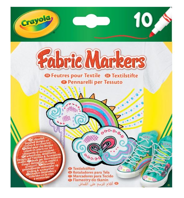 Crayola 10 Textilstifte - Bild 1