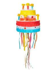 Pinata Geburtstagskuchen mit Kerzen