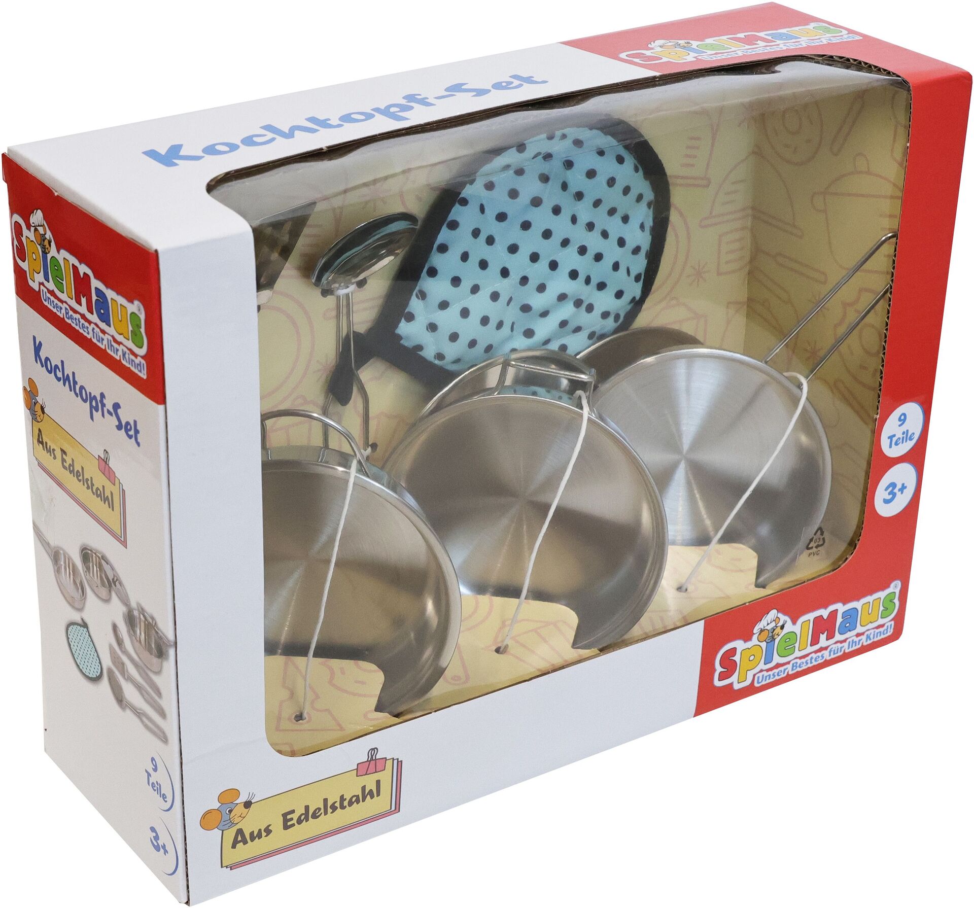 Edelstahl Topfset, 9-teilig - Bild 1