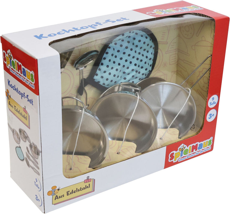 Edelstahl Topfset, 9-teilig