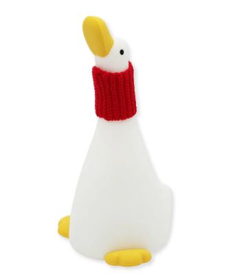 Silikon Nachtlicht Gans mit Schal, 21cm - Bild 1