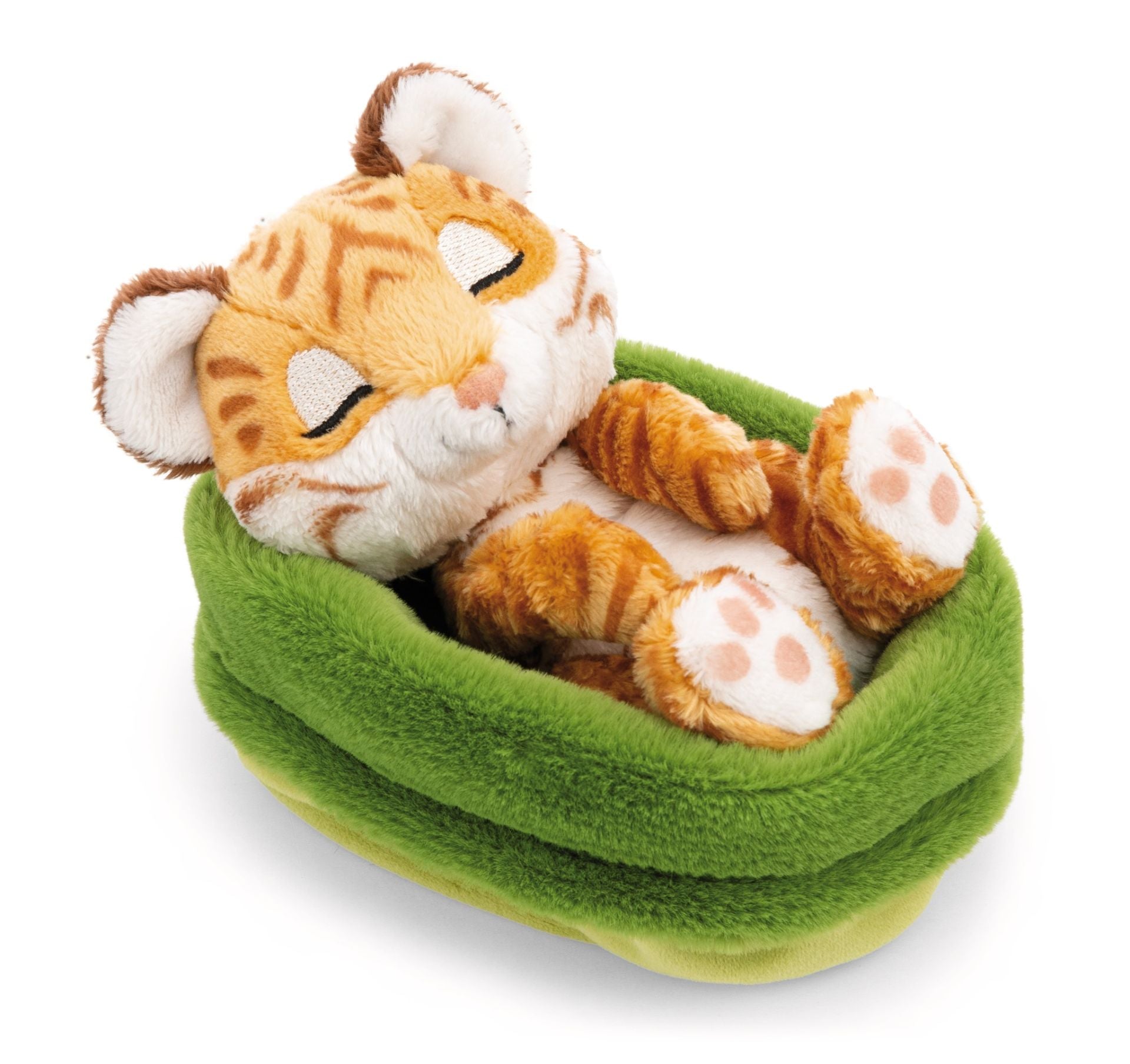 Nici Sleeping Pets Tiger-Baby im hellgrünen Körbchen - Bild 1