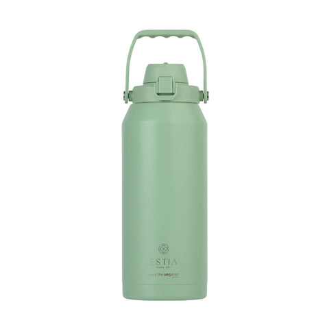 ESTIA Edelstahl Trinkflasche mit Tragegriff 18 dl Pine
