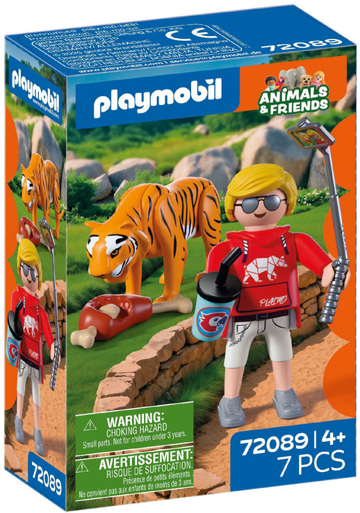 PLAYMOBIL Animals & Friends: Zoo: Tiger und Besucher 72089