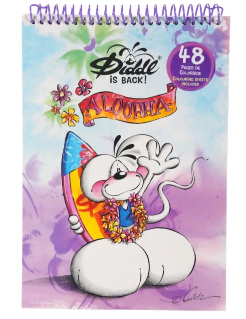 Diddl Malbuch A4, lila - Bild 1