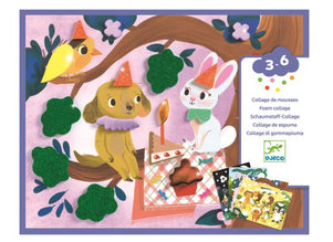 Schaumstoff-Collage Glitzernde Feste