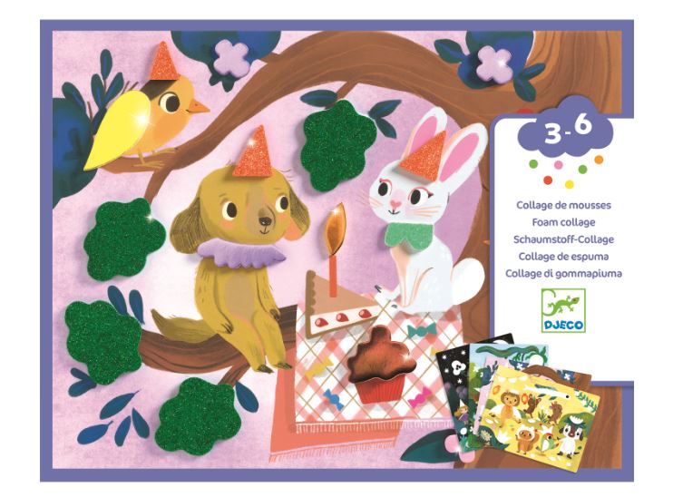 Schaumstoff-Collage Glitzernde Feste - Bild 1