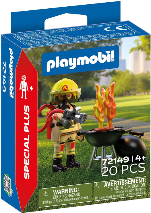 PLAYMOBIL Special Plus Feuerwehrmann mit Brandherd 72149