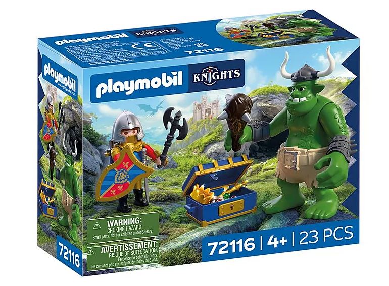 PLAYMOBIL Knights Troll mit Löwenritterschatz 72116 - Bild 1