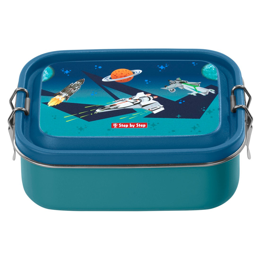 Step by Step Edelstahl Lunchbox Raumschiff - Bild 1