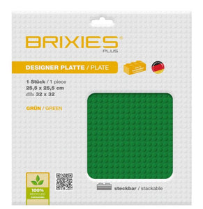 BRIXIES PLUS Bodenplatte 32x32 Basic grün