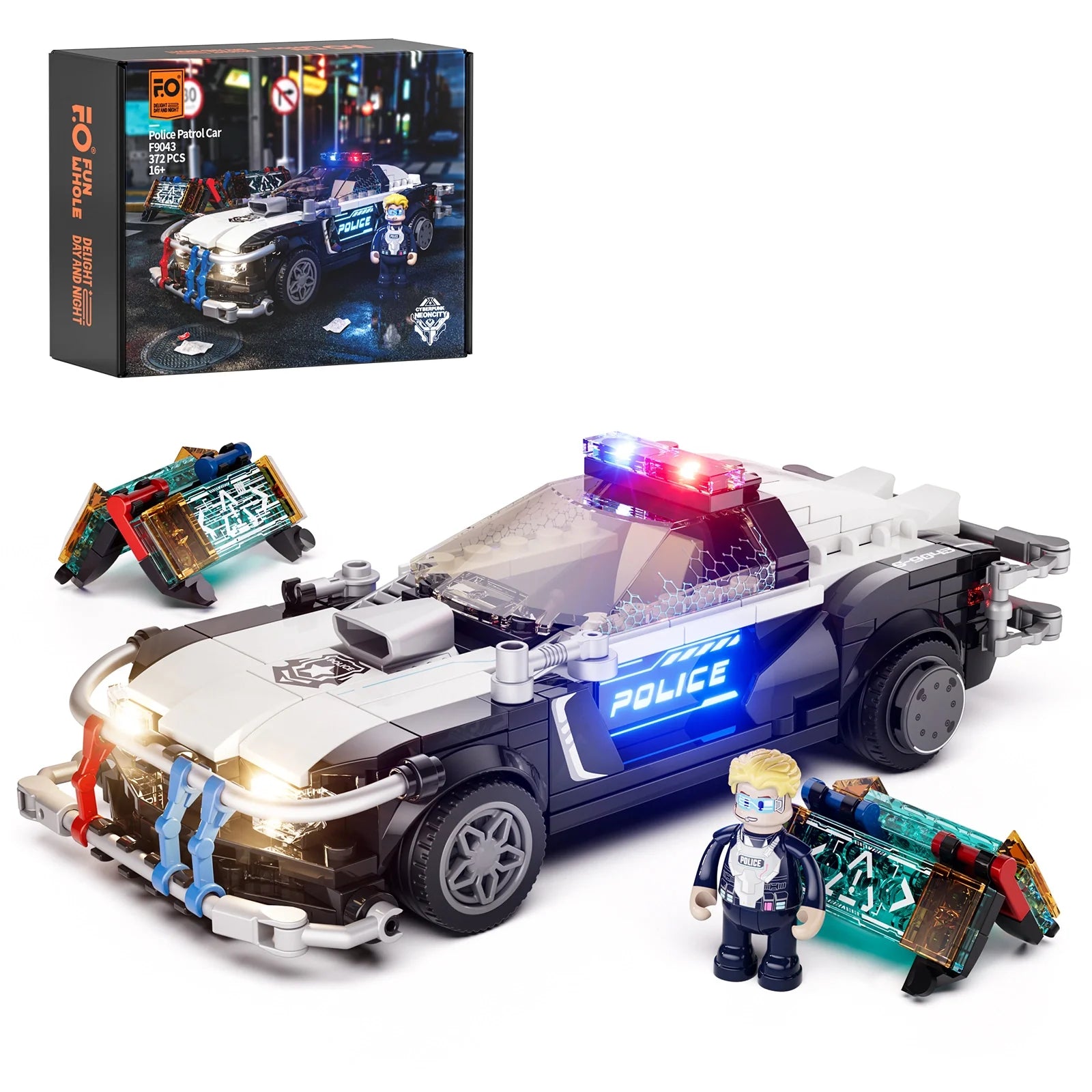 Lumibricks Cyberpunk Streifenwagen F9043 - Bild 5