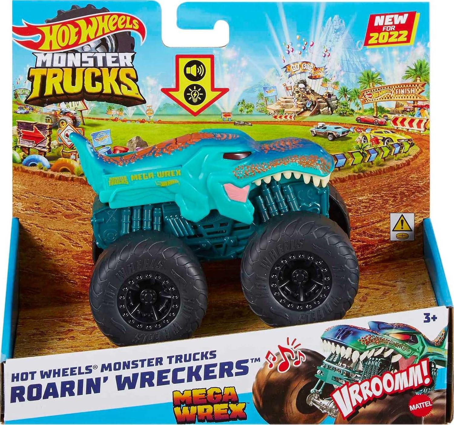 Hot Wheels Monster Trucks 1:43 Licht & Geräusch Monster Race Ace - Bild 1