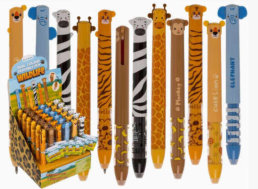 Zweifarbiger radierbarer Stift Wildtiere