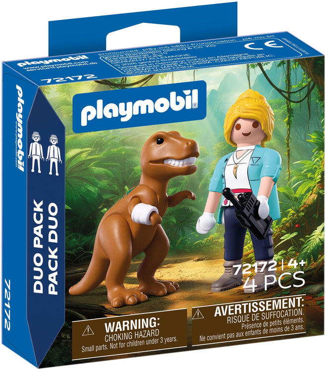 PLAYMOBIL DuoPack T-Rex mit Forscherin 72172