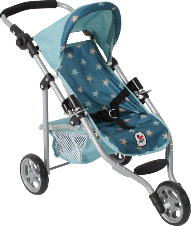Chic Puppen-Joggingbuggy LOLA Sterne türkis