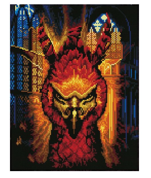 Diamond Painting Phönix Fawkes - Bild 1