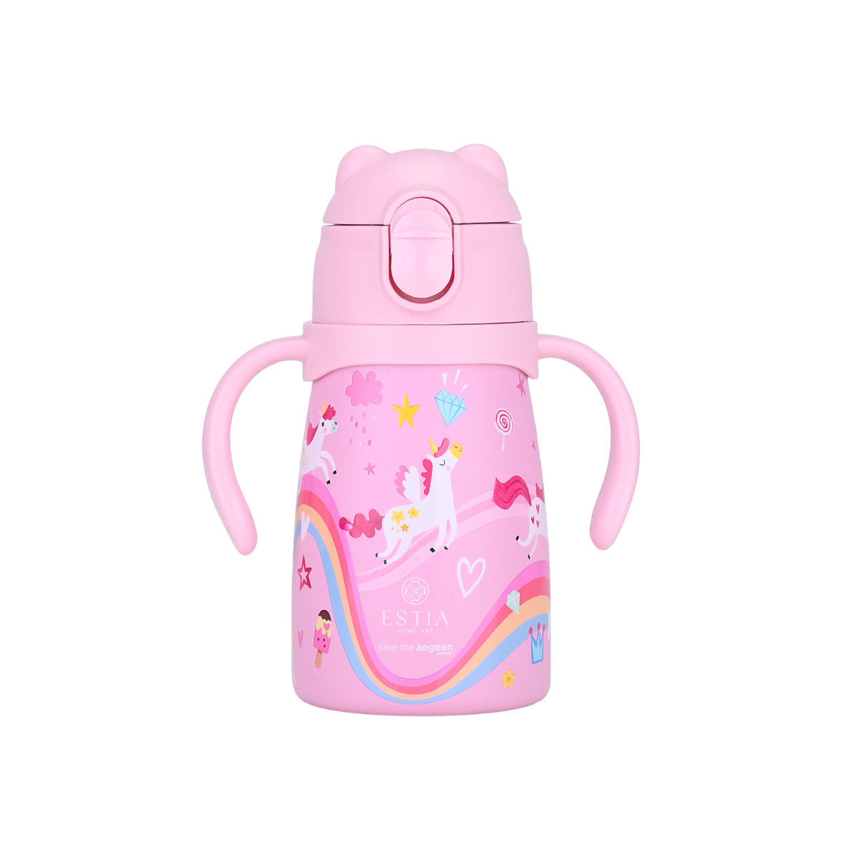 ESTIA Edelstahl Trinkflasche Kids Rainbow Dream 3 dl - Bild 1