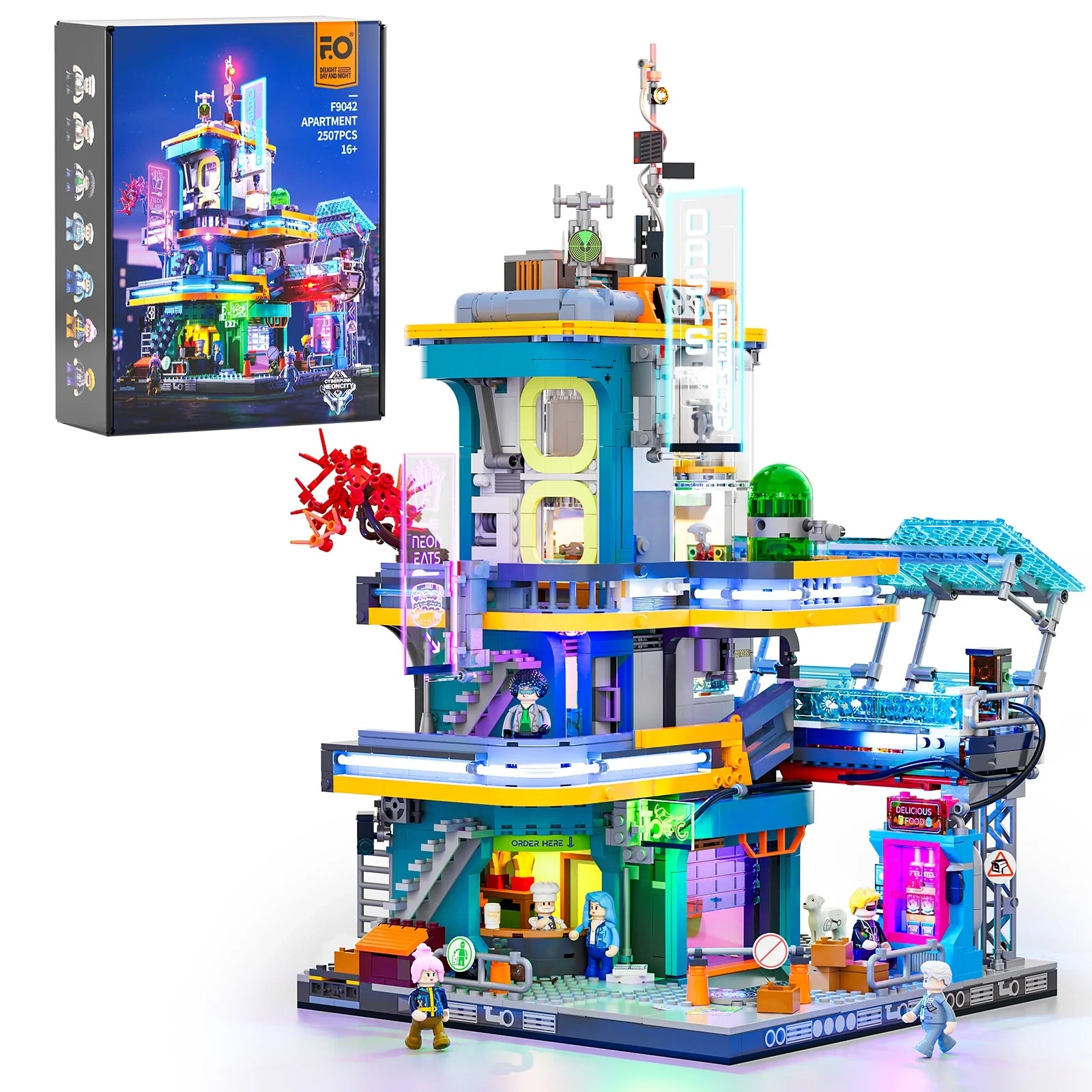 Lumibricks Cyberpunk Apartment F9042 - Bild 5