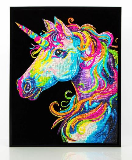 Diamond Painting Neon Einhorn - Bild 1
