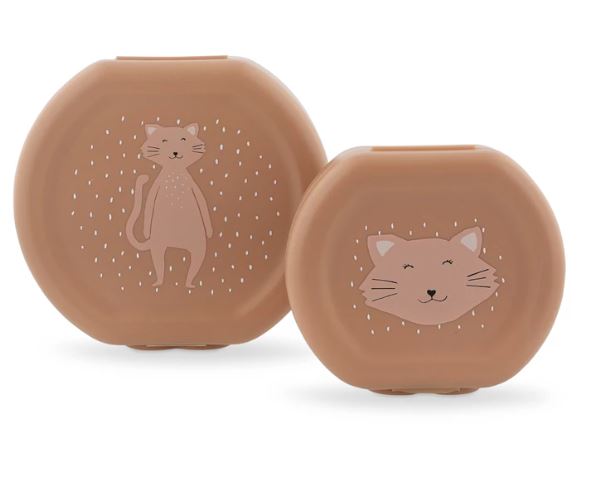 Snackbox mit Klickverschluss 2er Set Katze - Bild 6