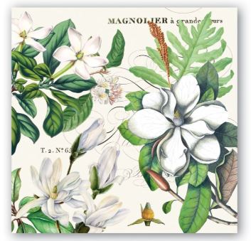 Cocktail Servietten Magnolia Petals 24x24 cm - Bild 1