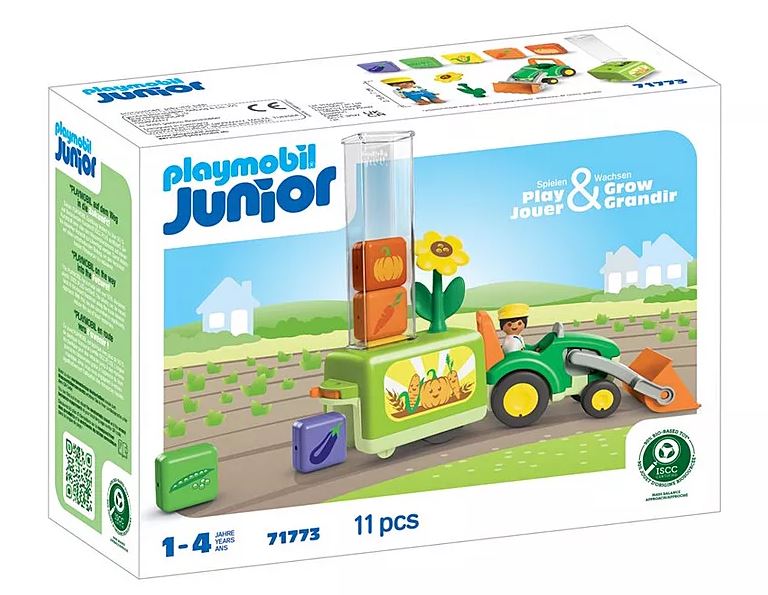 PLAYMOBIL JUNIOR: Traktor mit lustiger Pflanzmasch 71773 - Bild 1