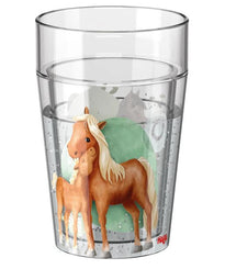 Haba Glitzerbecher Pferde