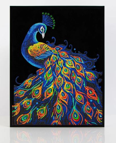 Diamond Painting Neon Pfau - Bild 1