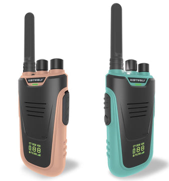 Walkie-Talkies mit Taschenlampe hellblau/rosa