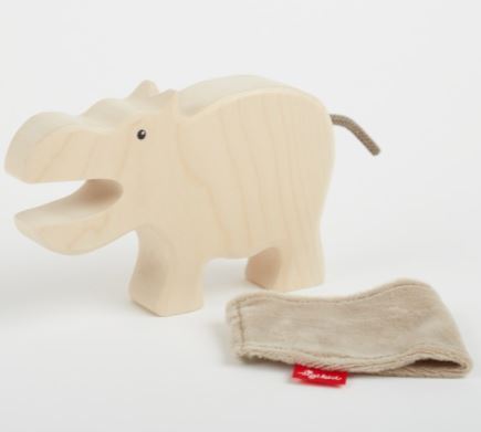 Holztier Nilpferd Cudly Wudly - Bild 4