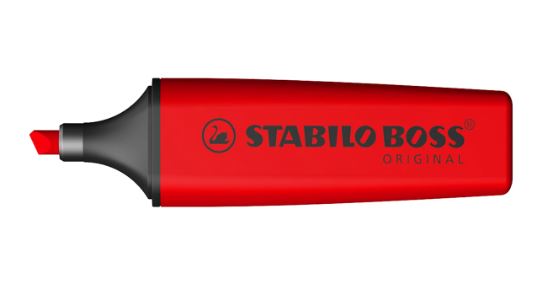 Stabilo Boss knallrot - Bild 2