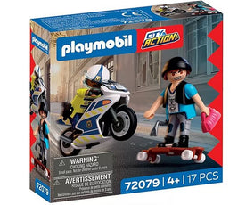 PLAYMOBIL City Action Verfolgungsjagd mit Motorrad 72079