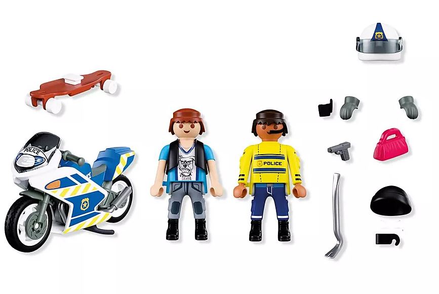 PLAYMOBIL City Action Verfolgungsjagd mit Motorrad 72079 - Bild 2