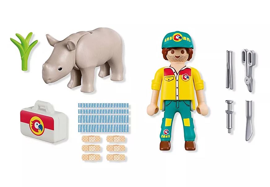 PLAYMOBIL DuoPack Tierpfleger mit Nashorn 72025 - Bild 3